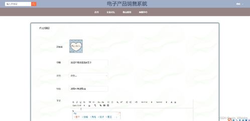 基于Web的電子產品銷售系統的設計與實現